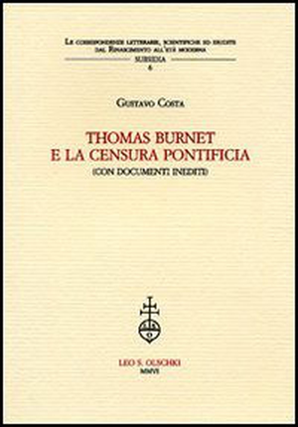 Thomas Burnet e la censura pontificia - Librerie.coop Thomas Burnet e la censura pontificia - Librerie.coop