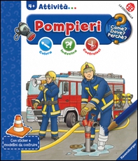 I pompieri. Colora, indovina, costruisci - Librerie.coop