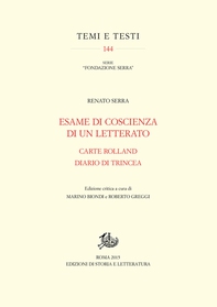 Esame di coscienza di un letterato Carte Rolland. Diario di trincea. Edizione critica - Librerie.coop