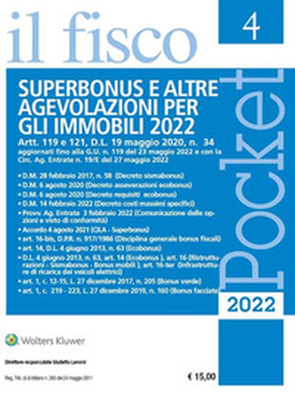 Superbonus e altre agevolazioni per gli immobili 2022 - Librerie.coop Superbonus e altre agevolazioni per gli immobili 2022 - Librerie.coop