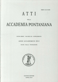 Atti dell'Accademia Pontaniana. Nuova Serie. Supplemento - Librerie.coop