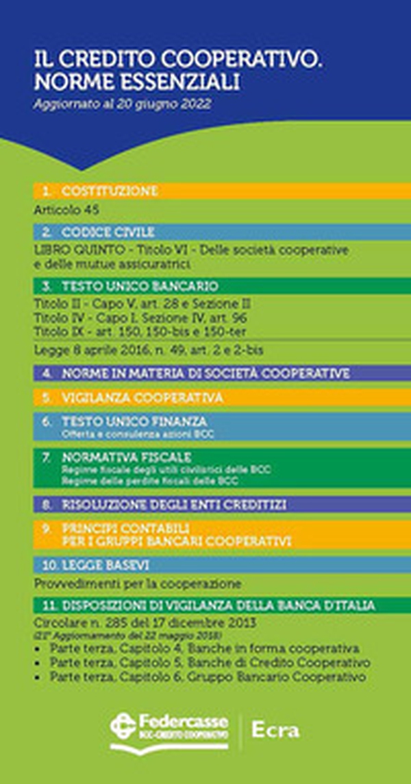 Il Credito Cooperativo. Norme essenziali - Librerie.coop Il Credito Cooperativo. Norme essenziali - Librerie.coop