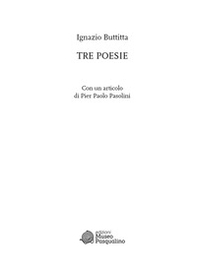 Tre poesie - Librerie.coop Tre poesie - Librerie.coop