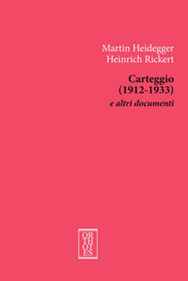 Carteggio (1912-1933) e altri documenti - Librerie.coop Carteggio (1912-1933) e altri documenti - Librerie.coop