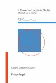 Il governo locale in Sicilia. Materiali per la riforma - Librerie.coop
