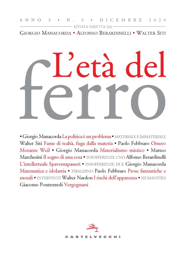 L' età del ferro 3/2020 - Librerie.coop L' età del ferro 3/2020 - Librerie.coop