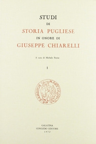 Studi di storia pugliese in onore di Giuseppe Chiarelli - Librerie.coop Studi di storia pugliese in onore di Giuseppe Chiarelli - Librerie.coop