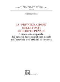 La «privatizzazione» delle fonti di diritto penale. Un'analisi comparata dei modelli di responsabilità penale nell'esercizio dell'attività di impresa - Librerie.coop La «privatizzazione» delle fonti di diritto penale. Un'analisi comparata dei modelli di responsabilità penale nell'esercizio dell'attività di impresa - Librerie.coop