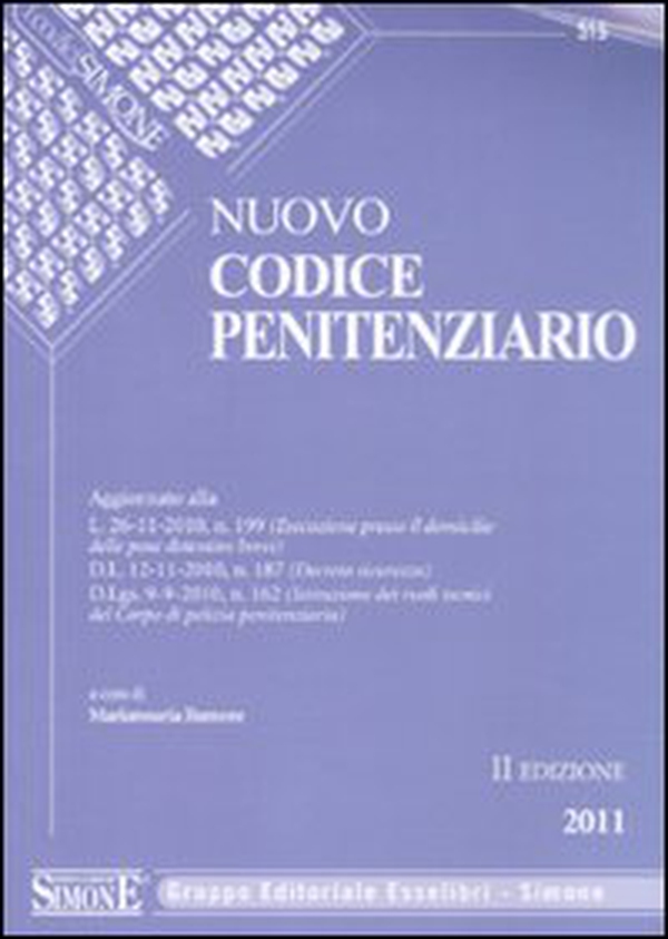 Nuovo codice penitenziario - Librerie.coop Nuovo codice penitenziario - Librerie.coop