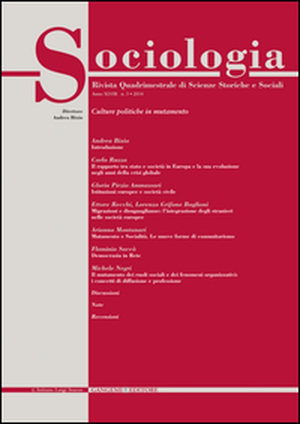 Sociologia. Rivista quadrimestrale di scienze storiche e sociali - Vol. 3 - Librerie.coop Sociologia. Rivista quadrimestrale di scienze storiche e sociali - Vol. 3 - Librerie.coop