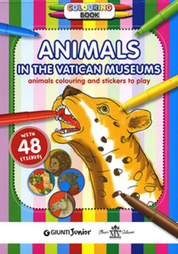 Gli animali nei musei vaticani. Animali da colorare e adesivi per giocare. Con adesivi. Ediz. inglese - Librerie.coop Gli animali nei musei vaticani. Animali da colorare e adesivi per giocare. Con adesivi. Ediz. inglese - Librerie.coop