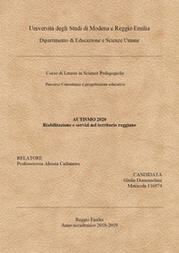 Autismo 2020. Servizi e riabilitazione nel territorio reggiano - Librerie.coop