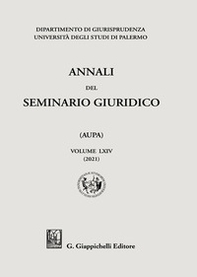 Annali del seminario giuridico dell'università di Palermo - Librerie.coop