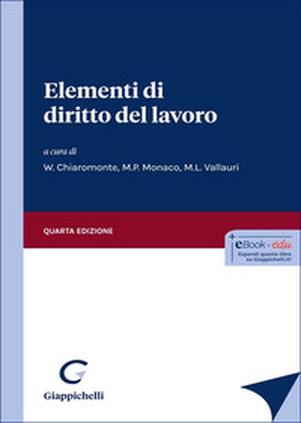 Elementi di diritto del lavoro - Librerie.coop Elementi di diritto del lavoro - Librerie.coop