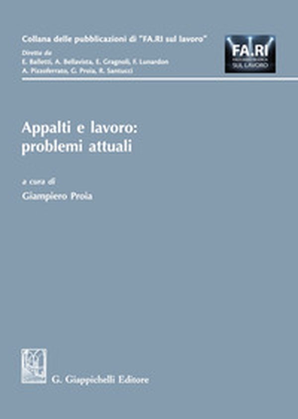 Appalti e lavoro: problemi attuali - Librerie.coop Appalti e lavoro: problemi attuali - Librerie.coop