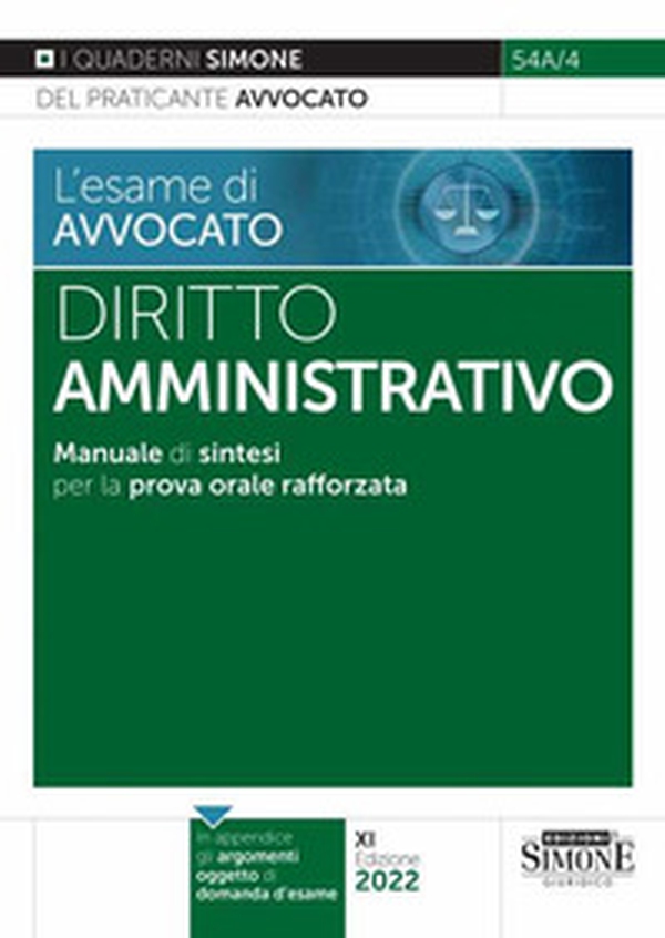 L'esame di avvocato. Diritto amministrativo. Manuale di sintesi per la prova orale rafforzata - Librerie.coop L'esame di avvocato. Diritto amministrativo. Manuale di sintesi per la prova orale rafforzata - Librerie.coop