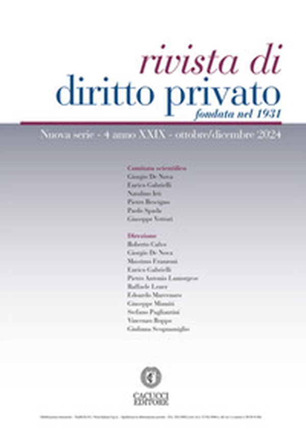 Rivista di diritto privato - Vol. 4 - Librerie.coop Rivista di diritto privato - Vol. 4 - Librerie.coop