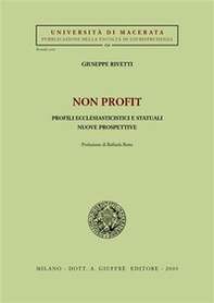 Non profit. Profili ecclesiasticistici e statuali. Nuove prospettive - Librerie.coop