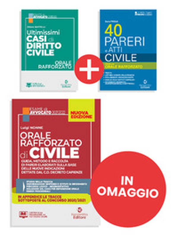 Ultimissimi casi di diritto civile-40 pareri e atti. Civile-Orale rafforzato di diritto civile. Kit Must have - Librerie.coop Ultimissimi casi di diritto civile-40 pareri e atti. Civile-Orale rafforzato di diritto civile. Kit Must have - Librerie.coop