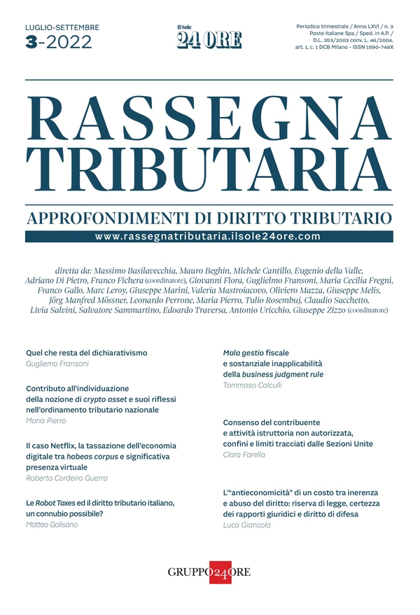 Rassegna Tributaria 3/2022 - Librerie.coop Rassegna Tributaria 3/2022 - Librerie.coop
