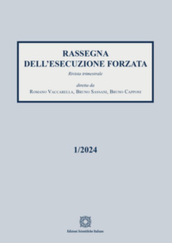 Rassegna dell'esecuzione forzata - Vol. 1 - Librerie.coop Rassegna dell'esecuzione forzata - Vol. 1 - Librerie.coop