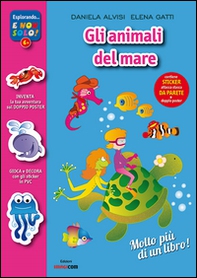 Animali mare oceano. Con adesivi. Con poster - Librerie.coop