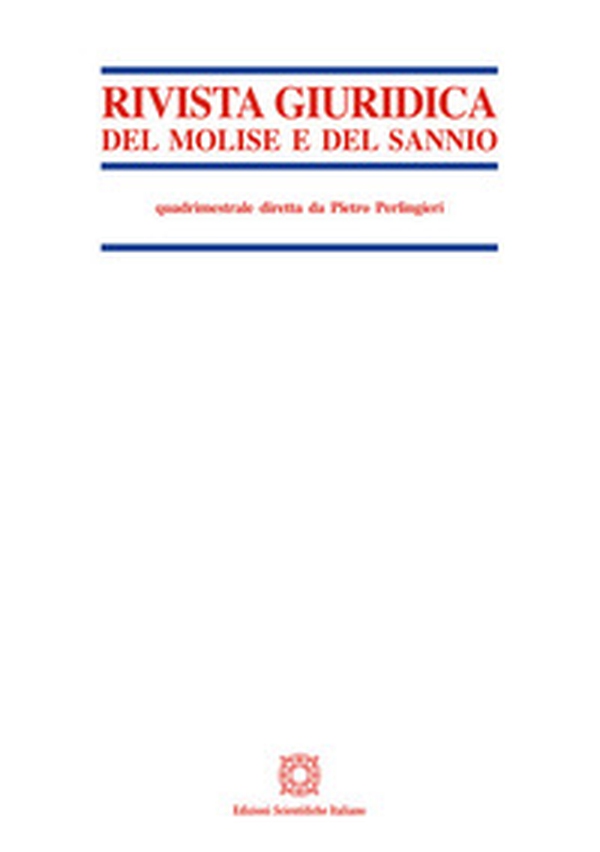 Rivista giuridica del Molise e del Sannio - Vol. 1 - Librerie.coop Rivista giuridica del Molise e del Sannio - Vol. 1 - Librerie.coop