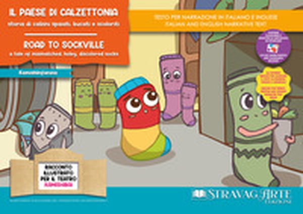 Il paese di Calzettonia. Storia di calzini spaiati, bucati e scoloriti. Kamishibai. Ediz. italiana e inglese - Librerie.coop Il paese di Calzettonia. Storia di calzini spaiati, bucati e scoloriti. Kamishibai. Ediz. italiana e inglese - Librerie.coop