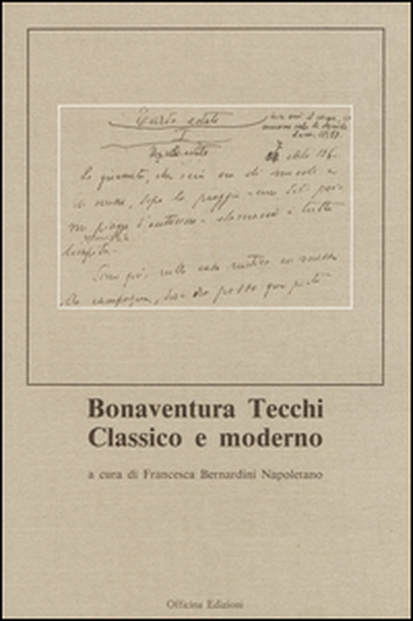 Bonaventura Tecchi classico e moderno - Librerie.coop Bonaventura Tecchi classico e moderno - Librerie.coop