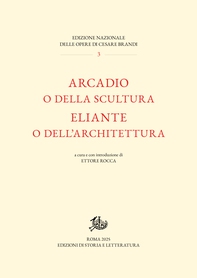 Arcadio o della scultura / Eliante o dell'architettura - Librerie.coop