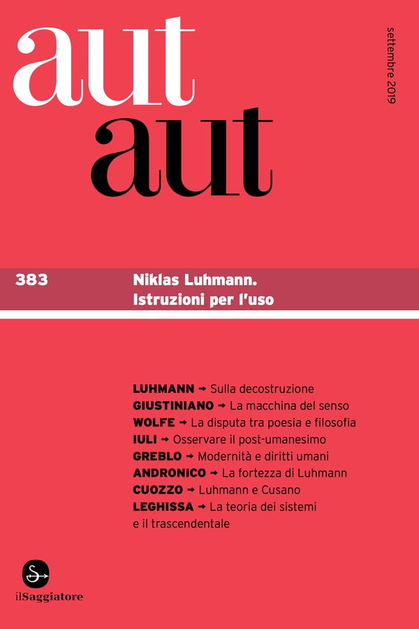 Aut Aut 383 - Librerie.coop Aut Aut 383 - Librerie.coop