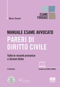 Manuale esame avvocato. Pareri di diritto civile - Librerie.coop