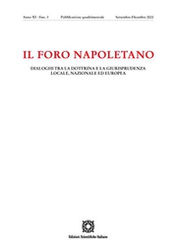 Il Foro napoletano. Dialoghi tra la dottrina e la giurisprudenza locale, nazionale ed europea - Vol. 3 - Librerie.coop