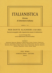 Per Dante Alighieri (1321-2021). Fascicolo monografico nella cinquantesima annata di «Italianistica» - Librerie.coop
