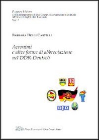 Acronimi e altre forme di abbreviazione nel DDR-Deutsch - Librerie.coop