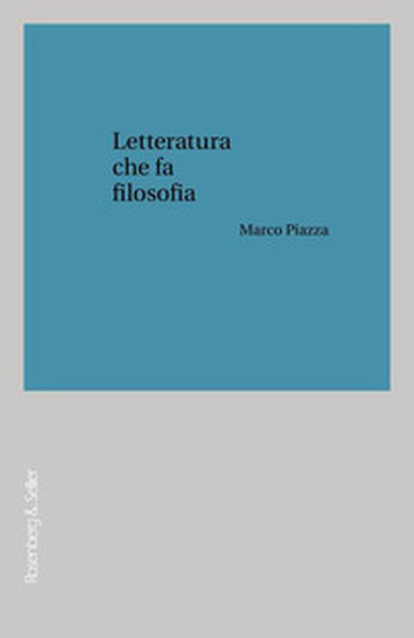 Letteratura che fa filosofia - Librerie.coop