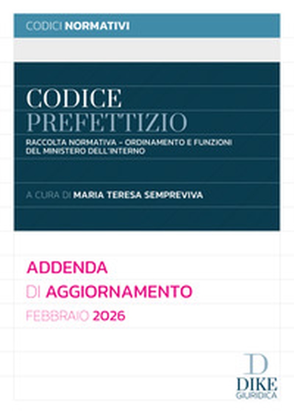 Codice prefettizio. Addenda di aggiornamento. Febbraio 2026 - Librerie.coop
