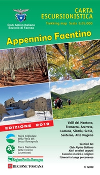 Appennino Faentino. Carta escursionistica 1:25.000 - Librerie.coop