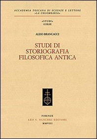 Studi di storiografia filosofica antica - Librerie.coop