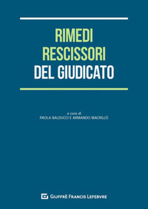 I rimedi rescissori del giudicato - Librerie.coop