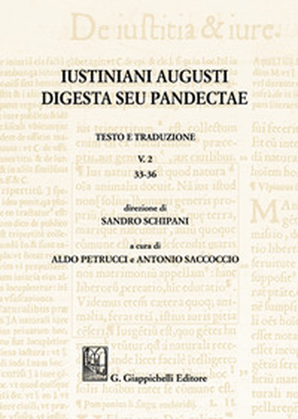 Iustiniani Augusti Digesta seu Pandectae - Librerie.coop Iustiniani Augusti Digesta seu Pandectae - Librerie.coop