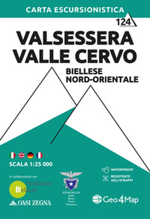 Valsessera Valle Cervo, Biellese nord-orientale. Carta escursionistica 1:25.000 - Librerie.coop Valsessera Valle Cervo, Biellese nord-orientale. Carta escursionistica 1:25.000 - Librerie.coop