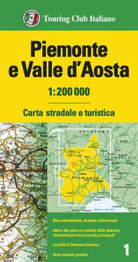 Piemonte e Valle d'Aosta 1:200.000 - Librerie.coop