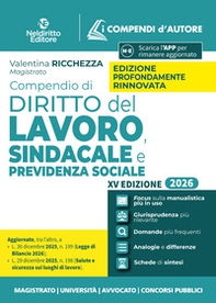 Compendio di diritto del lavoro, sindacale e della previdenza sociale 2026 - Librerie.coop