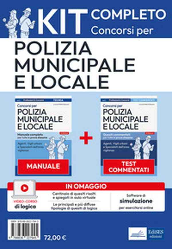 Kit concorsi in polizia municipale e locale. Manuale+Test per la preparazione a tutte le fasi del concorso - Librerie.coop Kit concorsi in polizia municipale e locale. Manuale+Test per la preparazione a tutte le fasi del concorso - Librerie.coop