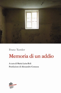 Memoria di un addio - Librerie.coop Memoria di un addio - Librerie.coop