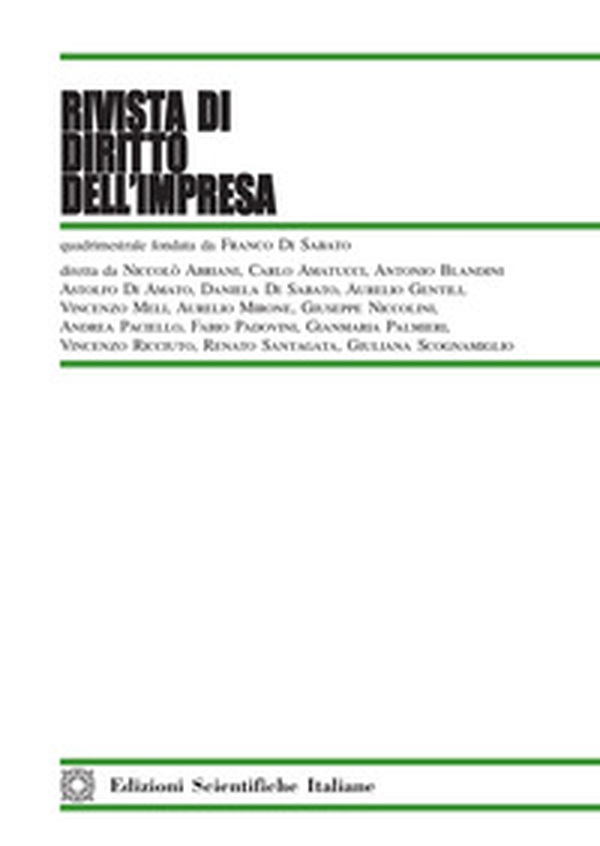Rivista di diritto dell'impresa - Librerie.coop Rivista di diritto dell'impresa - Librerie.coop