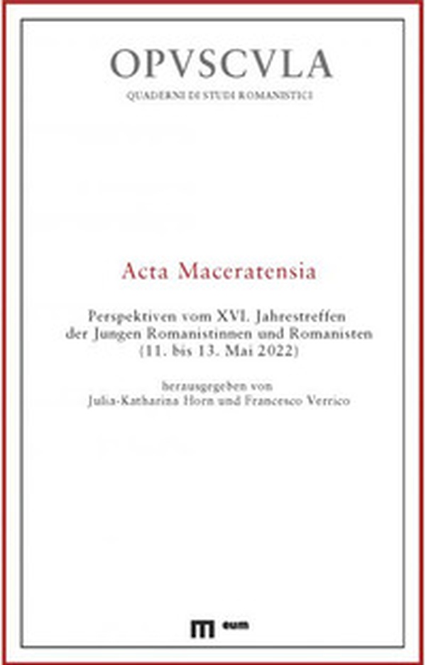 Acta maceratensia - Librerie.coop Acta maceratensia - Librerie.coop