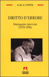 Diritto d'errore. Ventiquattro interviste (1970-1994) - Librerie.coop
