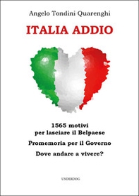 Italia addio. 1565 motivi per lasciare il Belpaese. Promemoria per il governo. Dove andare a vivere? - Librerie.coop